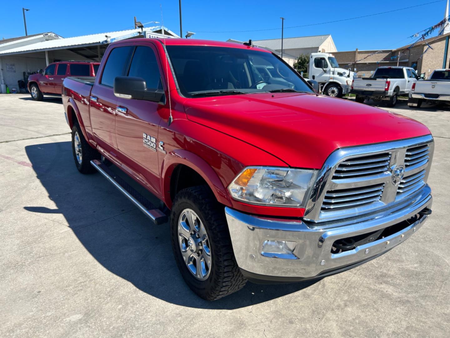 2018 Red RAM 2500 SLT Crew Cab SWB 4WD (3C6UR5DLXJG) with an 6.7L L6 OHV 24V TURBO DIESEL engine, 6A transmission, located at 1687 Business 35 S, New Braunfels, TX, 78130, (830) 625-7159, 29.655487, -98.051491 - Photo#1